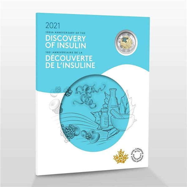 RCM 2021 100th Anniversary of The Discovery Insulin Coin Folio w. $2 Coloured Coin1