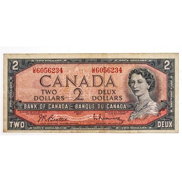 Bank of Canada 1954 Two Dollars