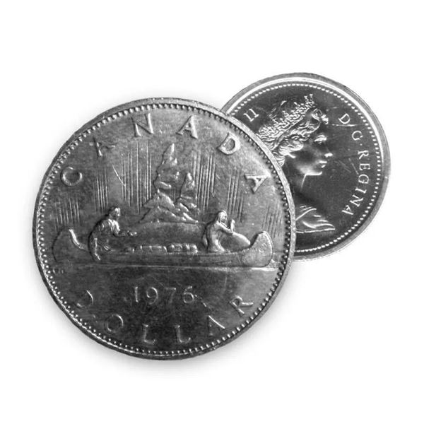 Lot of 7 x Canada, 1976 Nickel Dollar Blue Case
