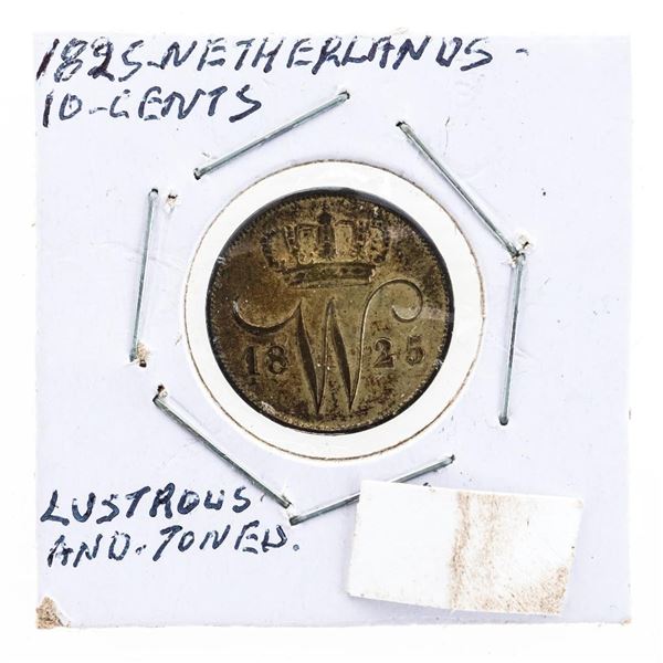 1825 Netherlands 10 cents