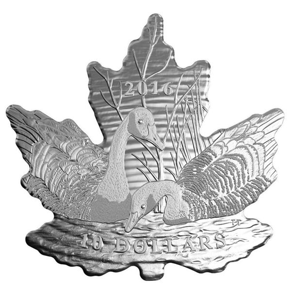 2016 $10 Maple Leaf Silhouette: Canada Geese - Pure Silver Coin