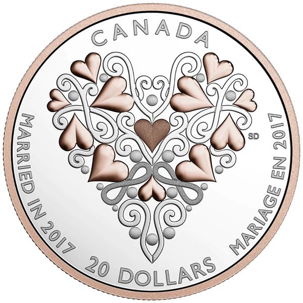 2017 $20 Best Wishes on Your Wedding Day! - Pure Silver Coin