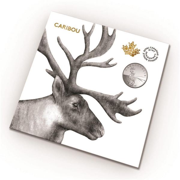 RCM 2018 Fine Pure Silver $3 Coin - Caribou Folio