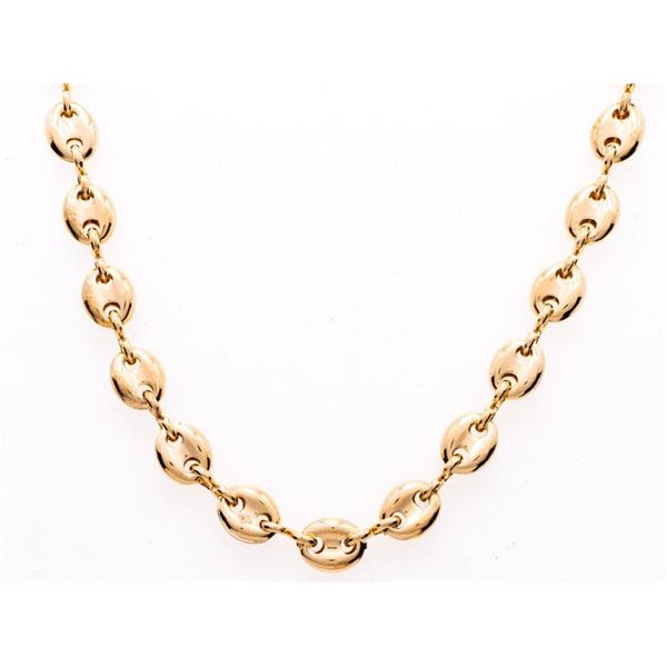 18Kt Gold Overlay GUCCI Link Chain/ Necklace 18"