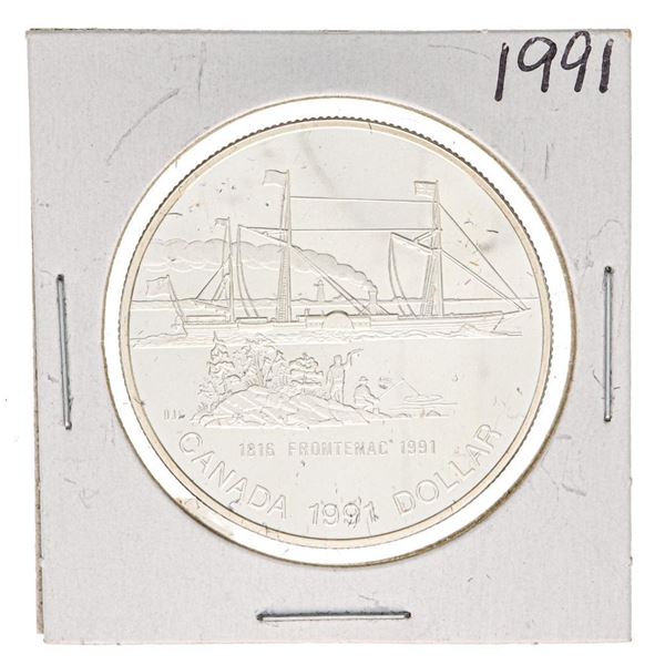 1991  1991 Canada 175th Anniversary of the Frontenac Proof .50 Silver Dollar