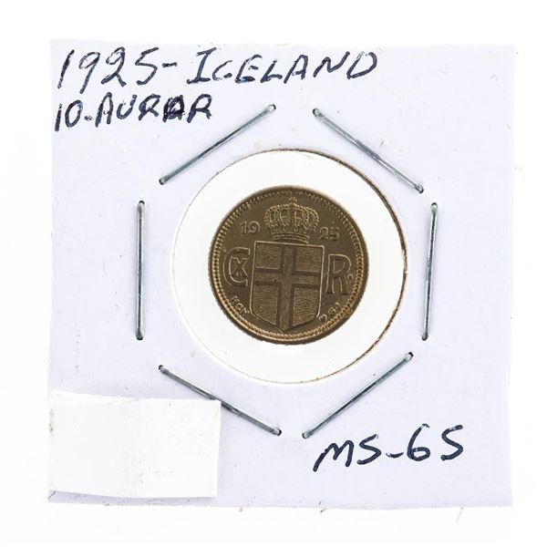 1925 Iceland 10 - AURAR MS65