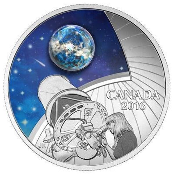 1 oz. Fine Silver Coin – The Universe: Glow-in-the-Dark Glass with Opal – Mintage: