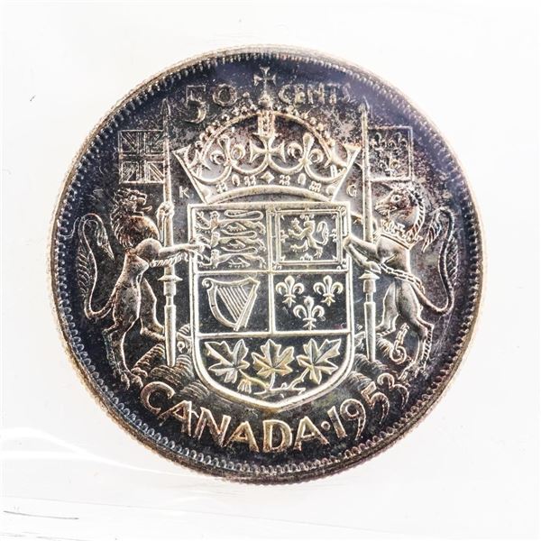 Canada 1953 50 cents MS64 ICCS LDSF - Cameo