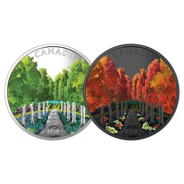 2018 $20 Maple Tree Tunnel - Pure Silver Coin