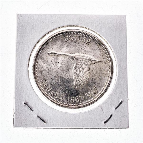 Canada 1967 Silver Dollar UNC