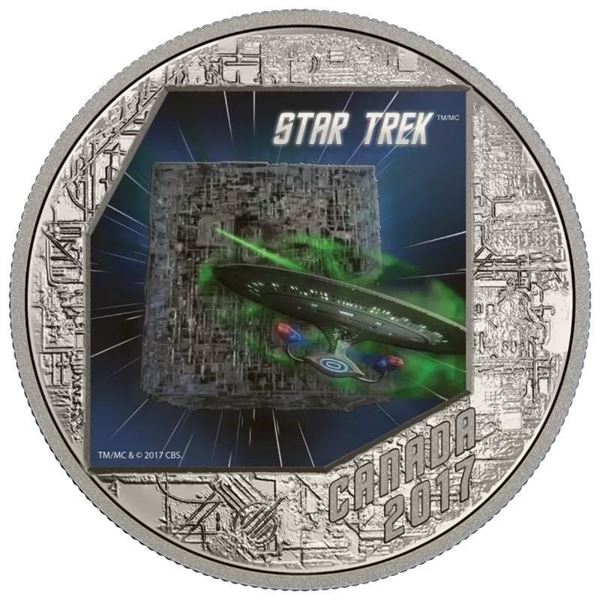 Star Trek™: The Borg - 1 oz. Pure Silver Coloured Coin (2017)