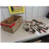 Image 1 : Old Tools: Screwdrivers, Ice Tongs, Wood Crate & More 