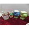 Image 2 : 5 Vintage Egg Cups , Salt and pepper Shakers