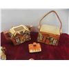 Image 2 : 10pcs Vintage Collageware: Biscuit Jar, Teapots, Creamer