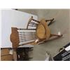 Image 1 : Antique Press Back Rocking Chair with Lions Head 
