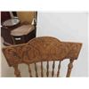 Image 2 : Antique Press Back Rocking Chair with Lions Head 