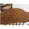 Image 3 : Antique Press Back Rocking Chair with Lions Head 