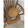 Image 8 : Antique Press Back Rocking Chair with Lions Head 
