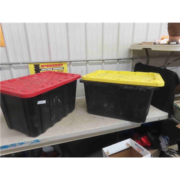 2 Storage Tubs 