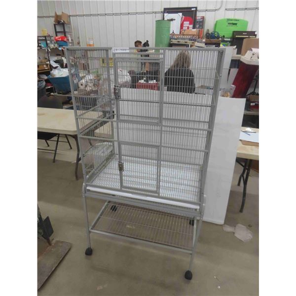Parrot Cage 38'' x 32'' x 21'' Cage Size + Rolling Stand 