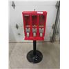 Image 1 : 3 Way Coin Operated Candy Machine Self Standing wit