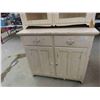 Image 3 : Painted Step Back Kitchen Cabinet 80'' x 43'' x 20'' 