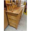 Image 8 : Antique Buffet with Tall Wood Framed Mirror  78'' x 45'' x 19'' 