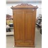 Image 1 : Antique Wardrobe Closet 84'' x 42'' x 17'' with Removable