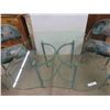 Image 2 : Wrought Iron and Glass Table 29 1/2'' x 47'' x 47'' with