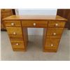 Image 1 : Wood 7 Drawer Desk 30'' x 42'' x 18'' 