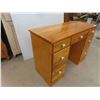 Image 2 : Wood 7 Drawer Desk 30'' x 42'' x 18'' 