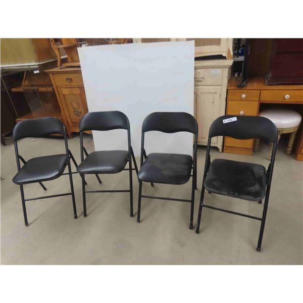 4 Folding Card Chairs 