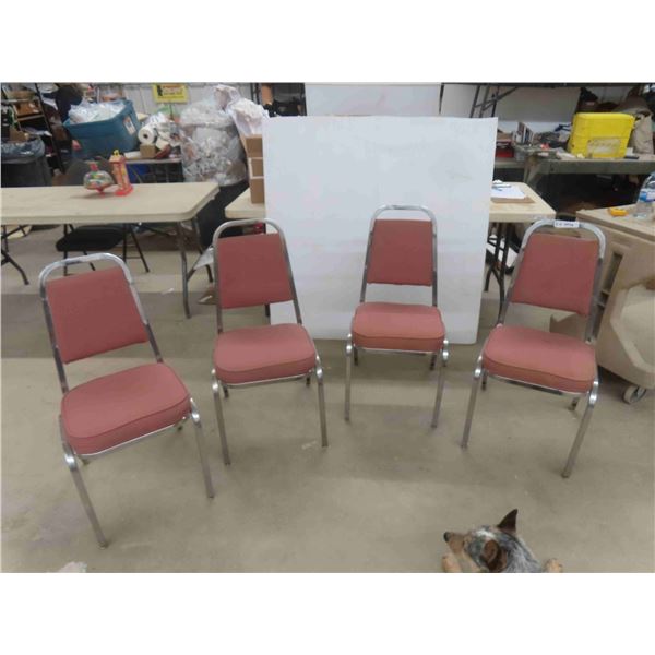 4 Stacking Kitchen Chairs 