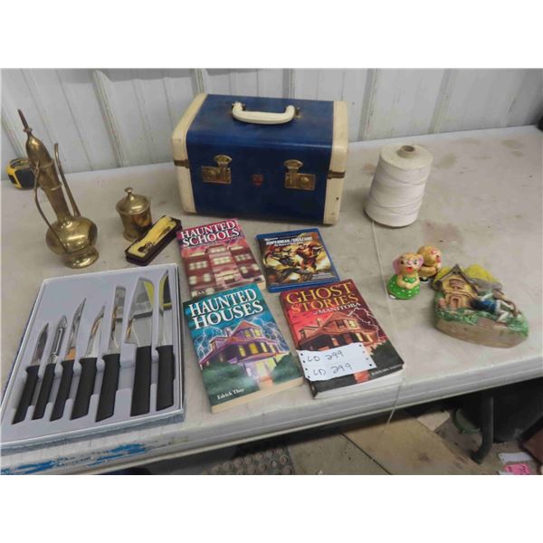 Brass Pitcher, Kitchen Knife Set, Haunted House