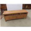 Image 1 : Big Screen TV Pine Stand 22 1/2'' x 55'' x 15''