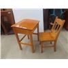 Image 1 : Wood School Desk & Chair 