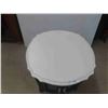 Image 2 : Marble Top End Table (Painted) 23'' H x 24'' x 24'' 