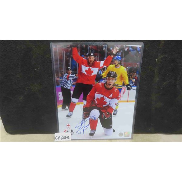 Signed Jonathan Toews 8'' x 10'' Photo with COA
