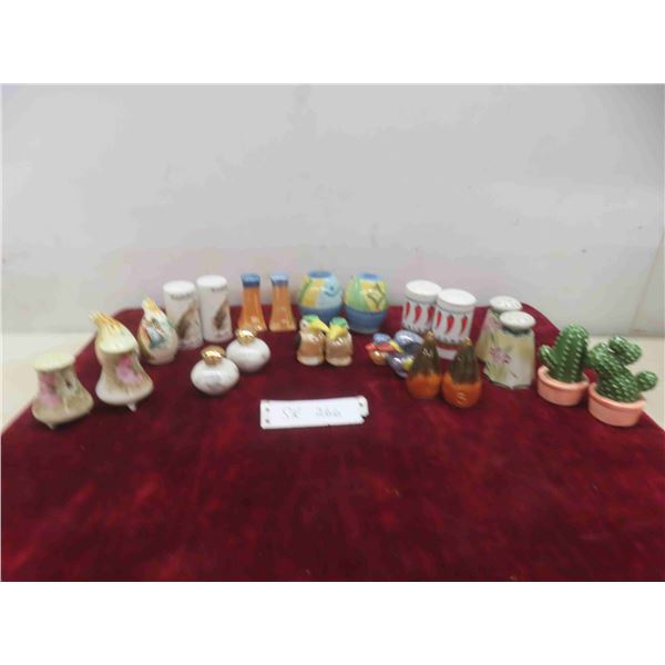 12 Sets of Salt & Pepper Shakers 