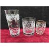 Image 8 : 3 Vintage Bartlett Etched Water Pitchers with 