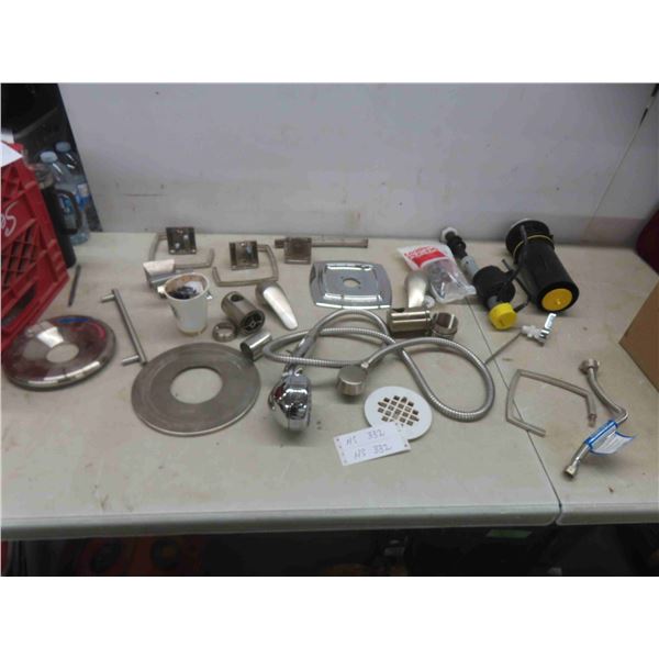 Plumbing/Bathroom Supplies: Towel Ring, Toilet 