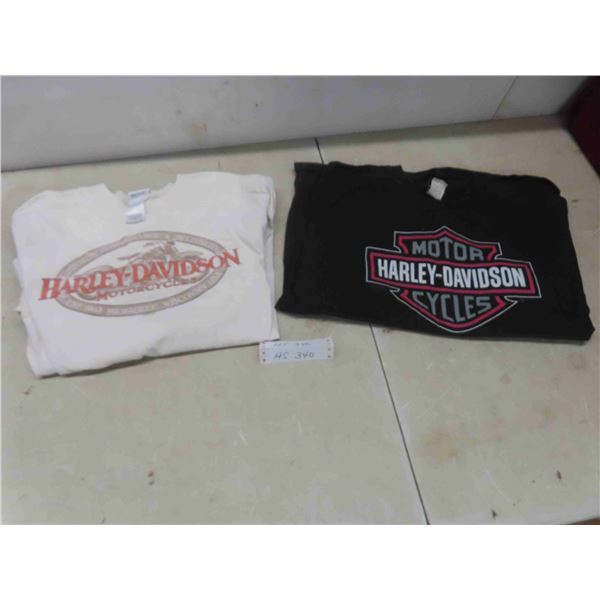 2 Harley Davidson Shirts : Short Sleeve Size Large