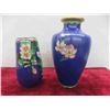 Image 7 : 4 Vintage Chinese Cloisonne Vase (Heights 