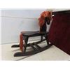 Image 2 : Wood Rocking Horse 29 1/2'' x 9 1/2'' x 25'' H 