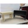 Image 1 : 2 Wood Benches 24'' x 10'' x 18'' H & 20'' x 10'' 