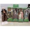 Image 1 : 5 New in Box Porcelain Dolls Approx. 20'' Tall 