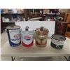Image 1 : 4 Texaco Oil + Grease Pails (3) 5 Gallon (1) 25lbs 