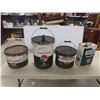 Image 1 : 4 BA Oil / Grease Pails (1) 5 Gallon, (2) 25lbs,