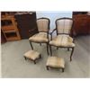 Image 1 : 2 Arm Chairs with Ottoman