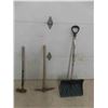 Image 1 : 3 New Hand Yard Tools : Shovel, Axe, Pick 